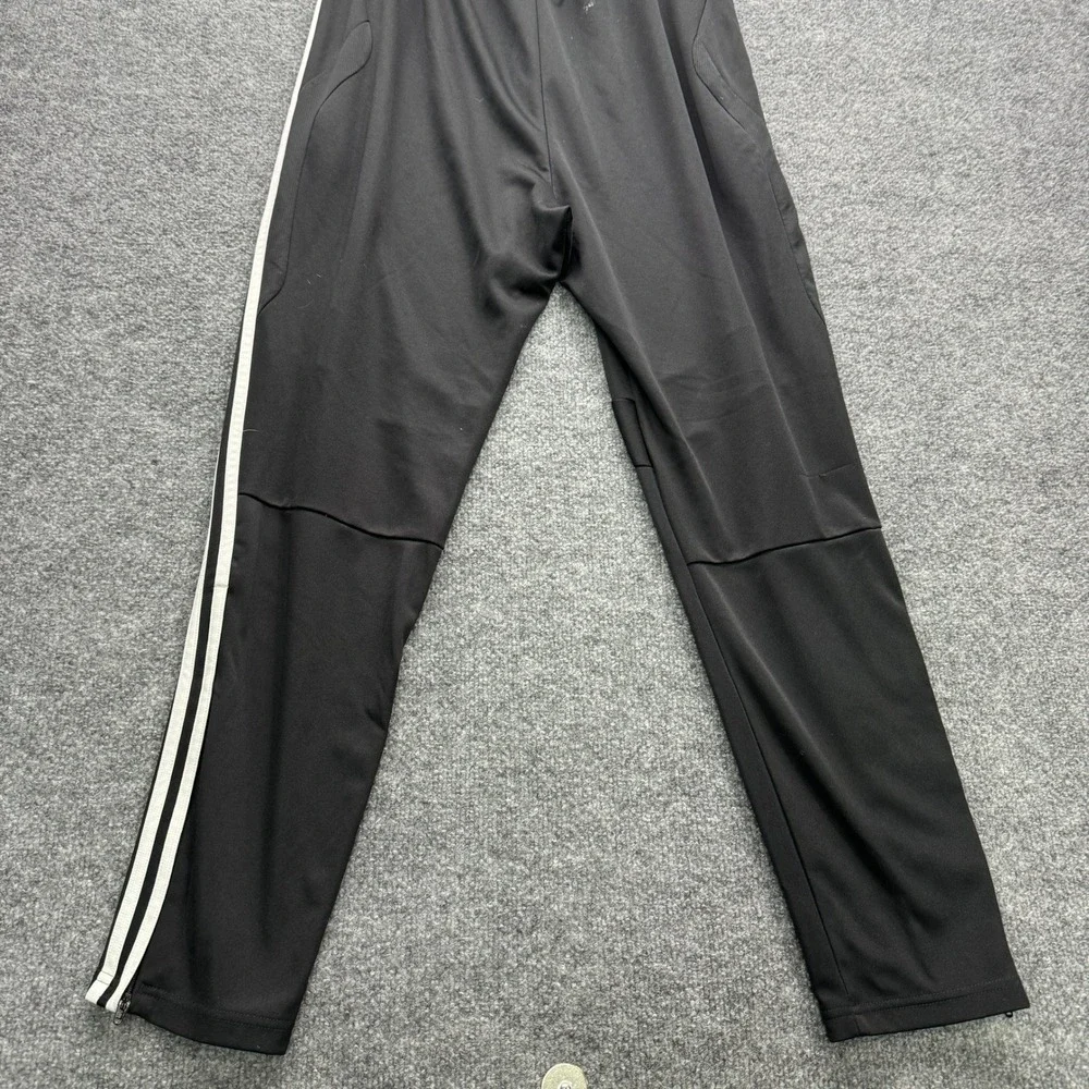 Adidas Tiro Track Pants Mens XL Black White‎ Stripe Climacool Athletic Running